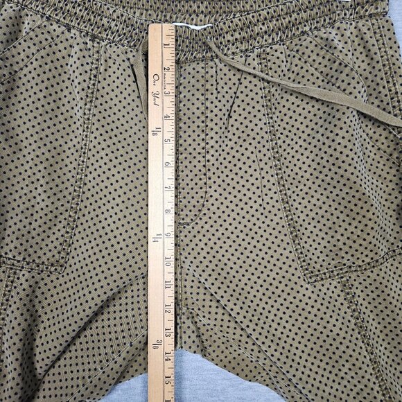 By Anthropologie Polka dot Army Green Jogger Pants Size L - Picture 6 of 10